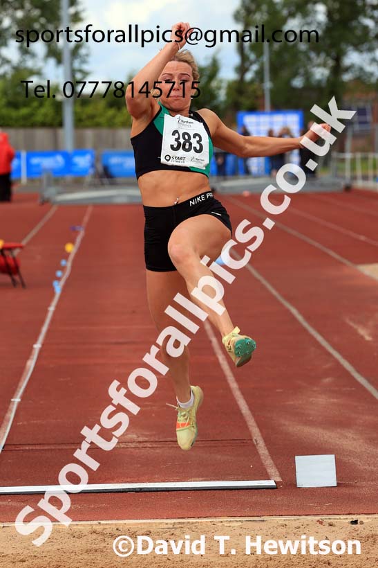 Senior Womens long jump, 2024 Northern Senior and Under-20s Track and Field Champs, Middlesbrough.  Photo: David T. Hewitson/Sports for All Pics